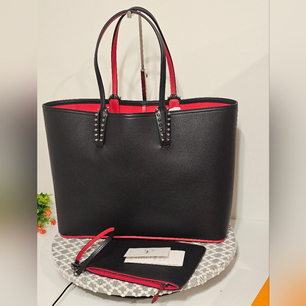 Christian Louboutin Large Cabata Tote ( Come With Zipper Pouch